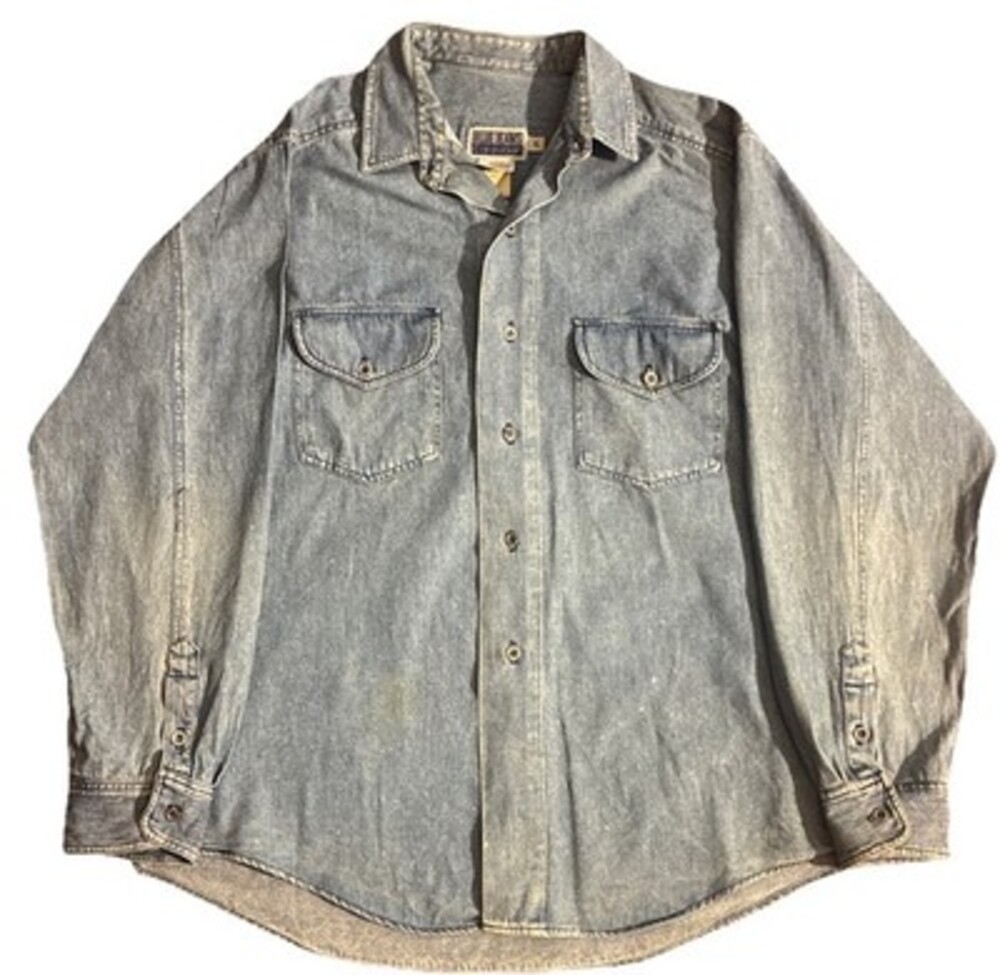 Vintage Calvin Klein Blue Jeans Denim Shirt XL Western Workwear Button Up